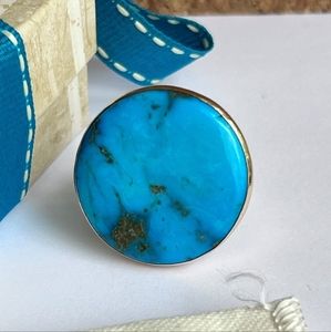 Jes MaHarry Ode To Home Turquoise Ring-Sundance- BEAUTIFUL! Size 8 Like New